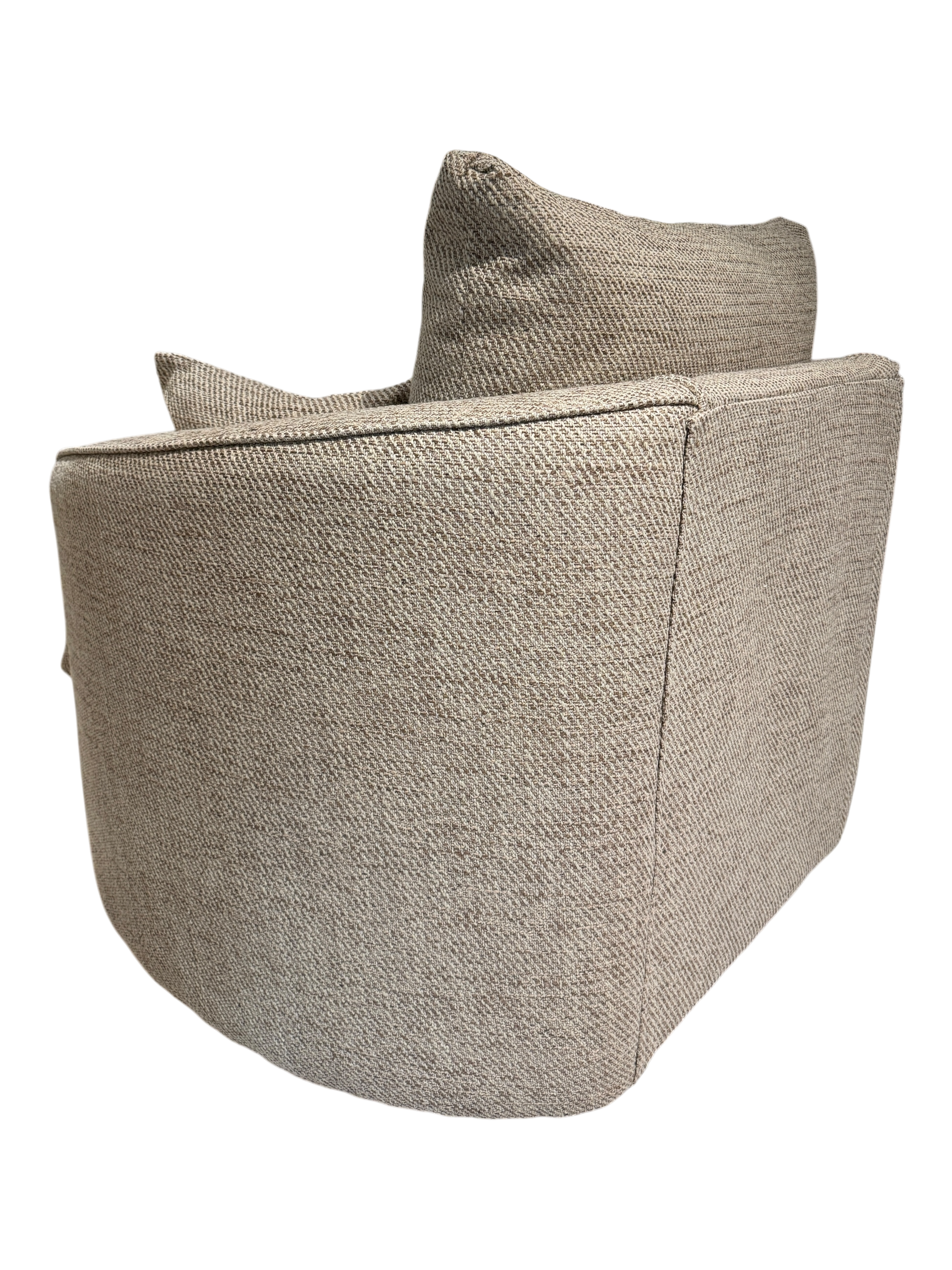 Gabby Tweed Caramel Swivel Chair