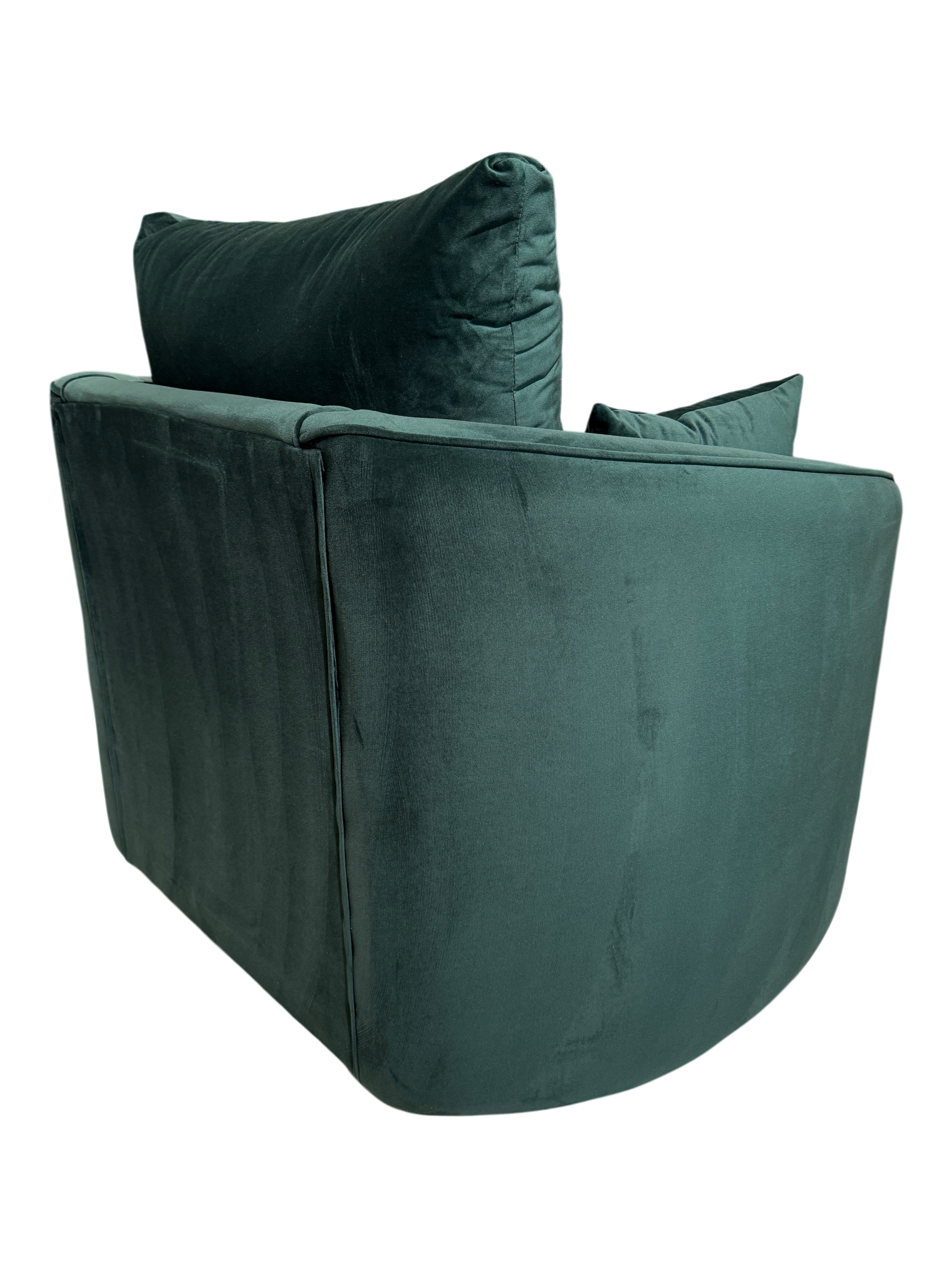 Gabby Velvet Dark Green Swivel Chair