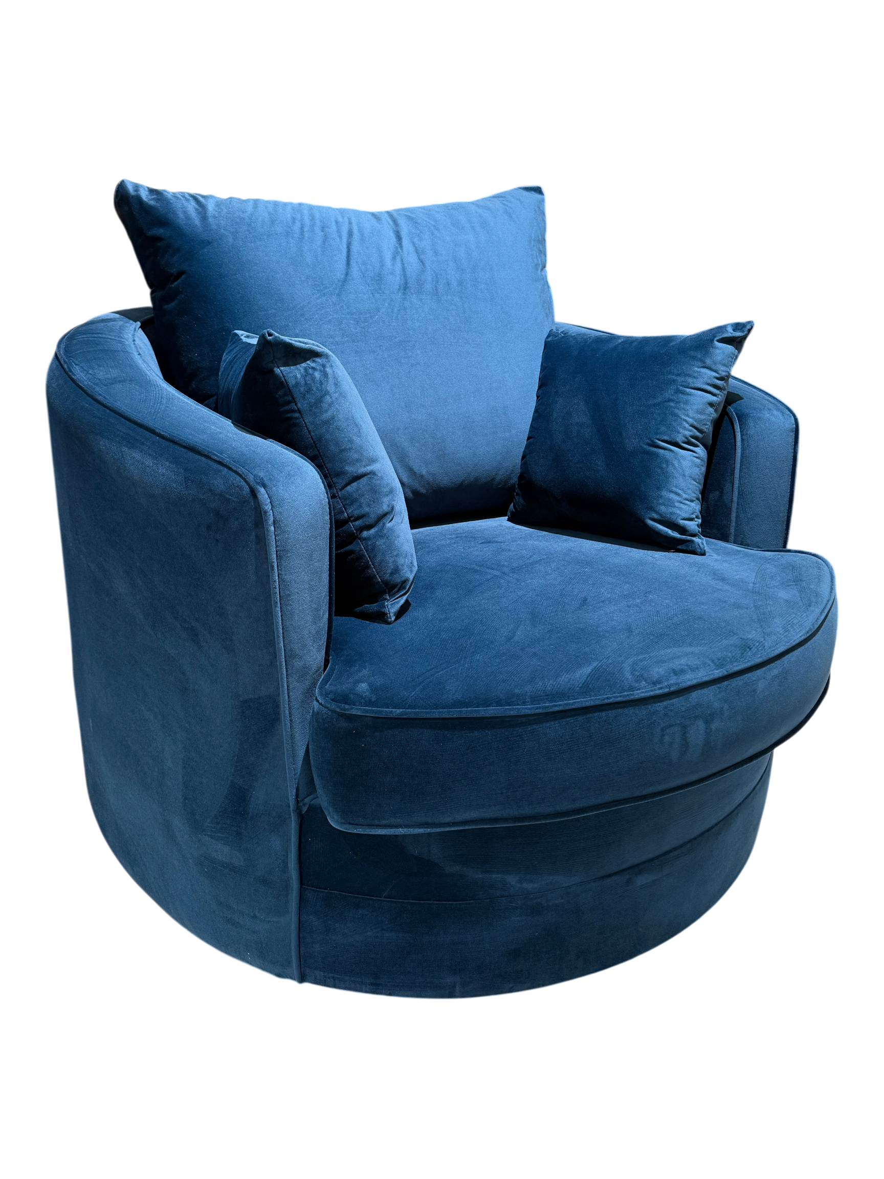 Gabby Velvet Navy Swivel Chair
