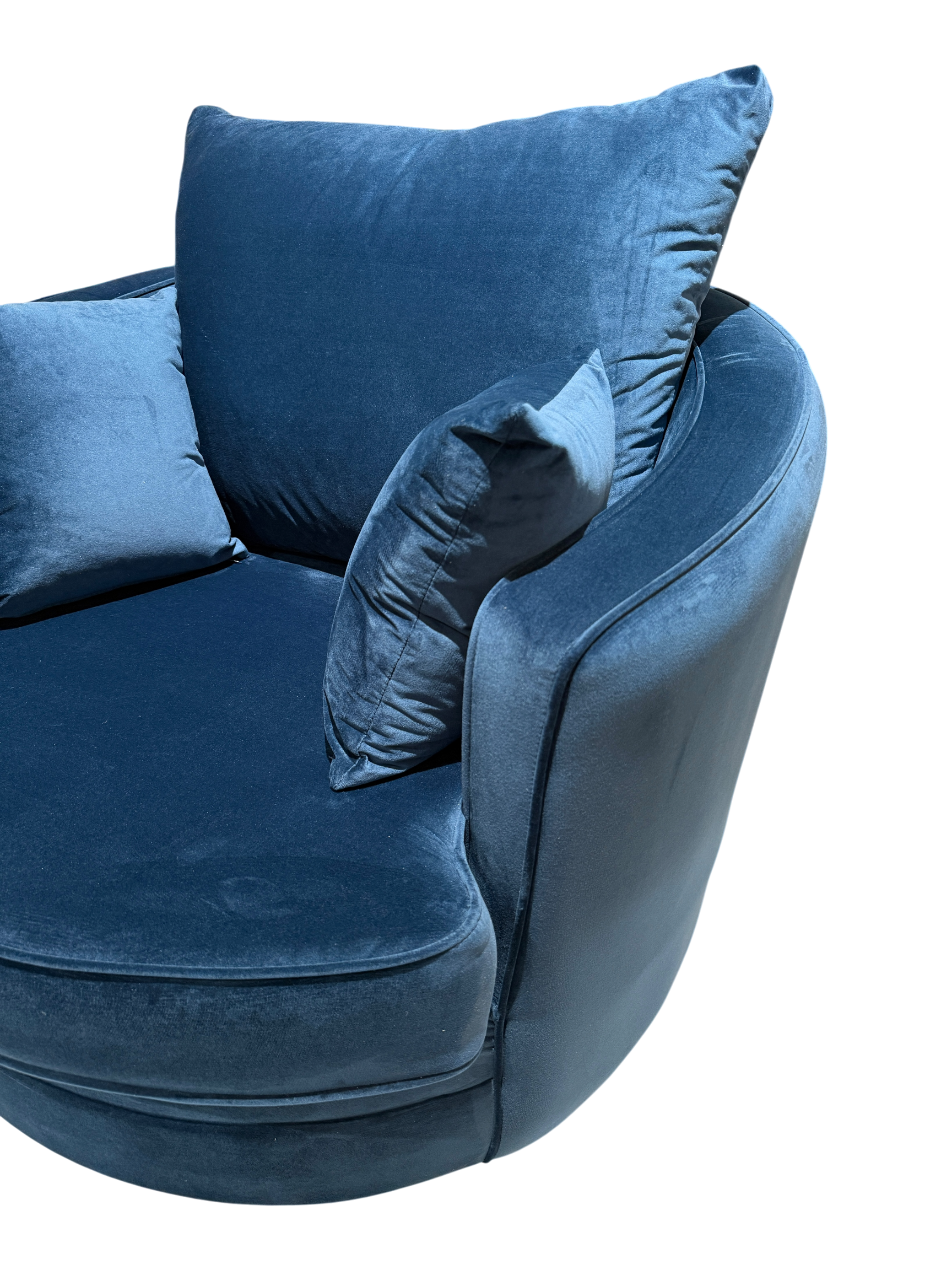 Gabby Velvet Navy Swivel Chair