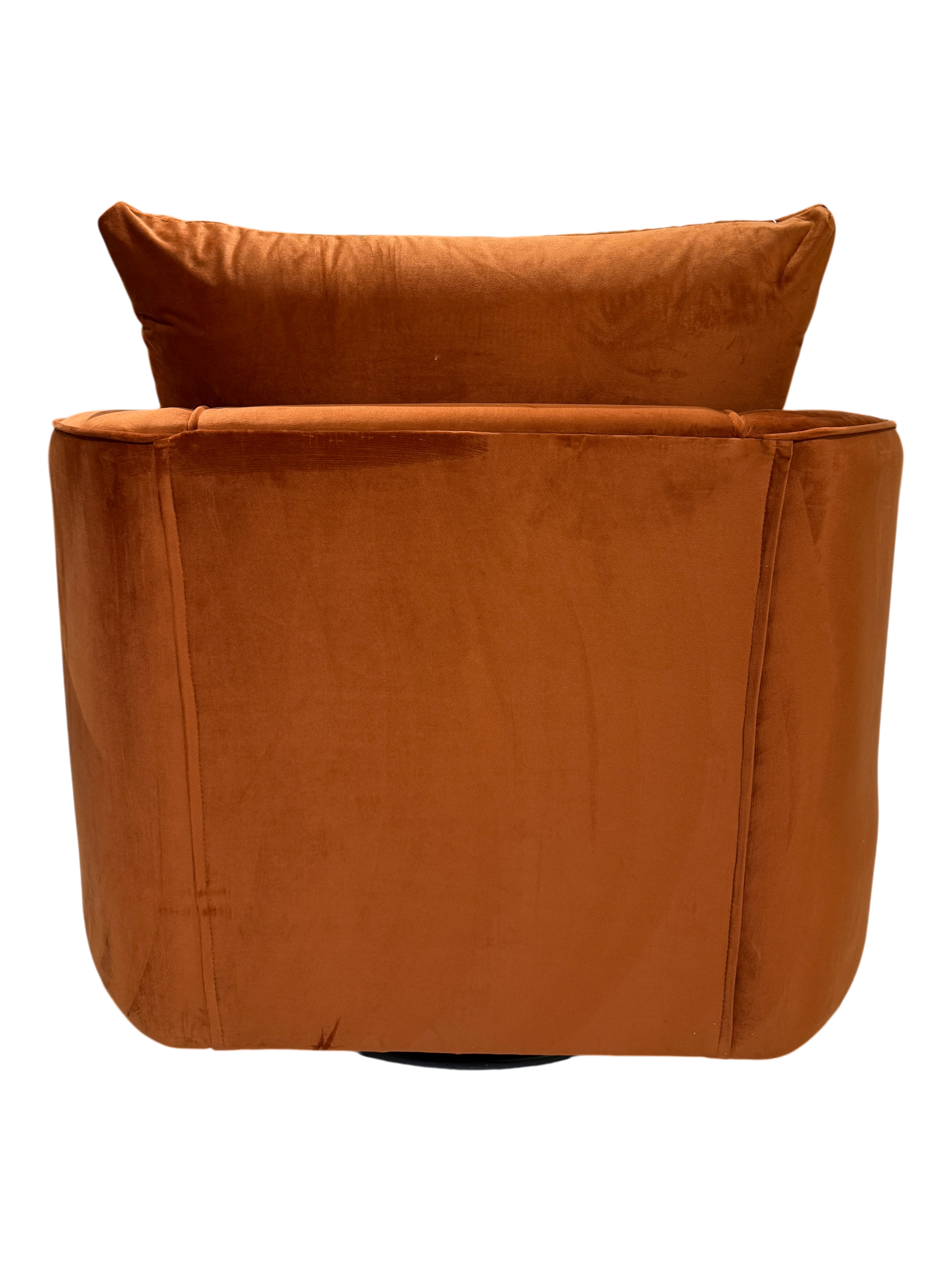 Gabby Velvet Rust Swivel Chair